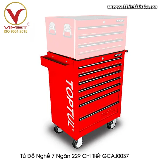 Tủ dụng cụ 7 ngăn 229 chi tiết TOPTUL GCAJ0037