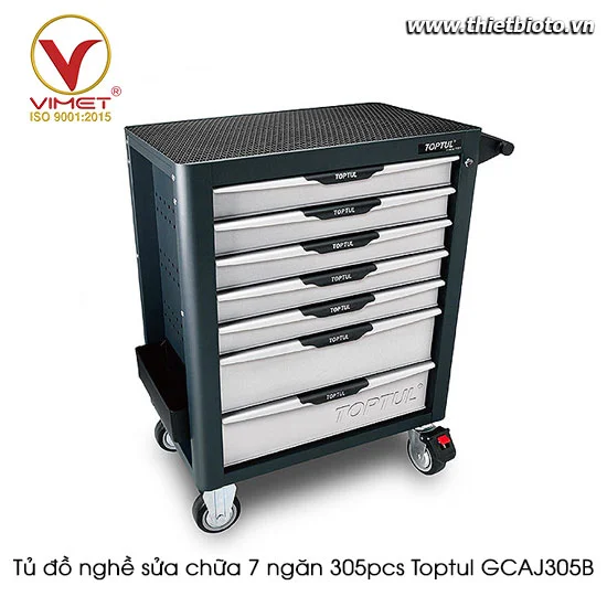 Tủ đồ nghề sửa chữa 7 ngăn 305pcs Toptul GCAJ305B