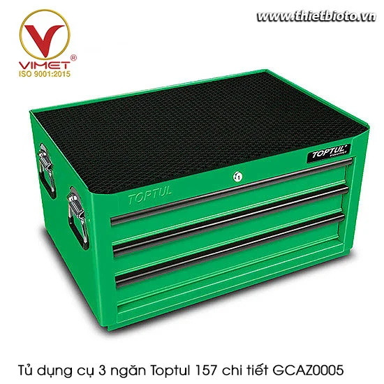 Tủ dụng cụ 3 ngăn Toptul 157 chi tiết GCAZ0005