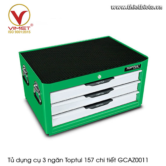 Tủ dụng cụ 3 ngăn Toptul 157 chi tiết GCAZ0011