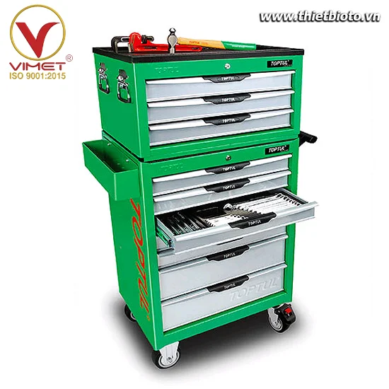 Tủ Đồ Nghề 2 tầng 10 Ngăn 333 Chi Tiết TOPTUL