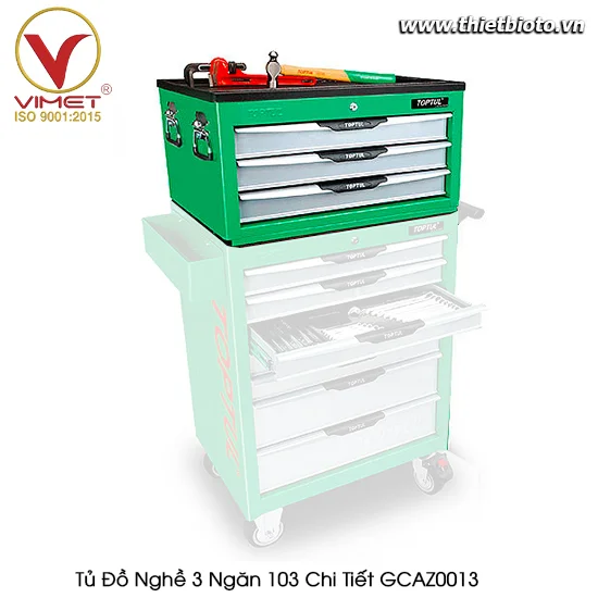 Tủ Đồ Nghề 3 Ngăn 103 Chi Tiết TOPTUL GCAZ0013