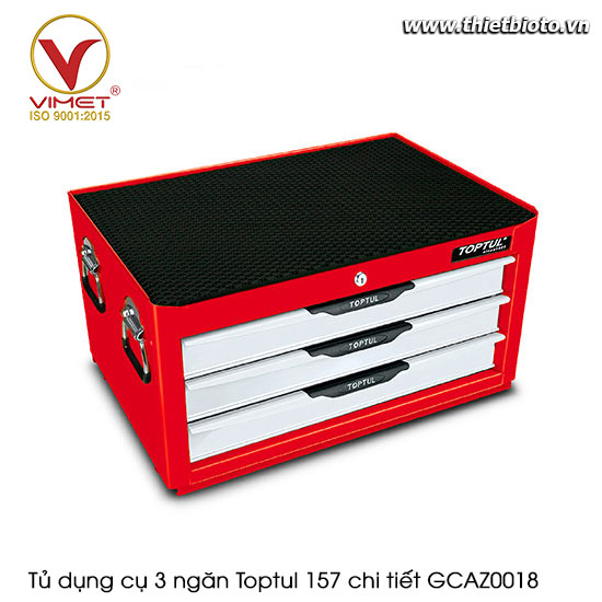 Tủ dụng cụ 3 ngăn Toptul 157 chi tiết GCAZ0018