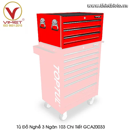 Tủ đồ nghề sửa chữa 3 ngăn TOPTUL GCAZ0033