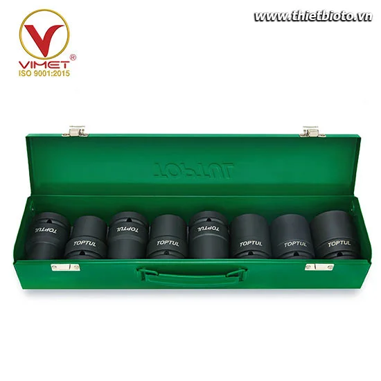 Hộp tuýp đen lục giác 1" 8pcs TOPTUL GDAD0809