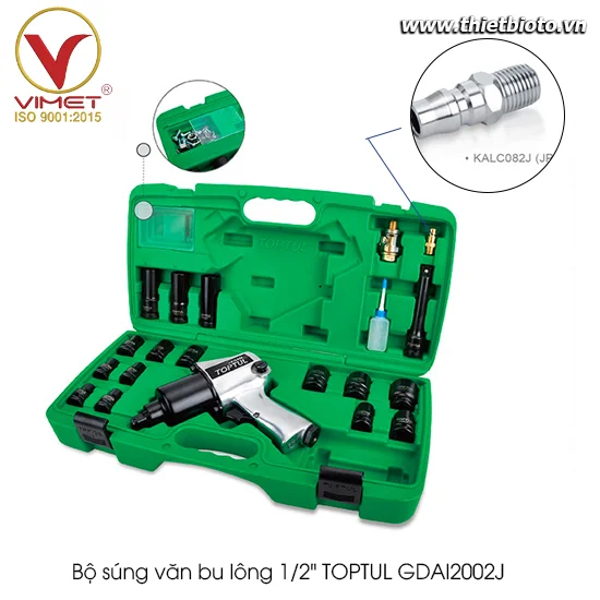 Bộ súng văn bu lông 1/2" TOPTUL GDAI2002J