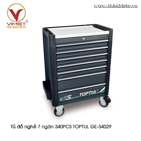 Tủ đồ nghề 7 ngăn 340 chi tiết TOPTUL GE-34029