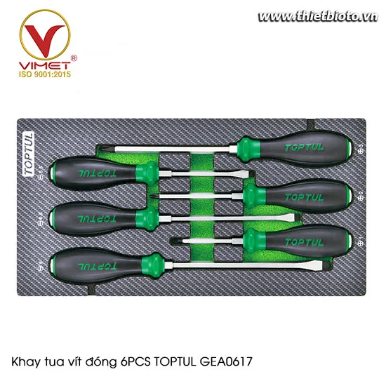 Khay tua vít đóng 6PCS TOPTUL GEA0617
