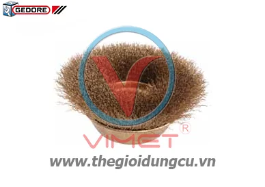 Bàn chải mũ chụp sợi đồng mạ thép 125mm Gedore GED1780150S