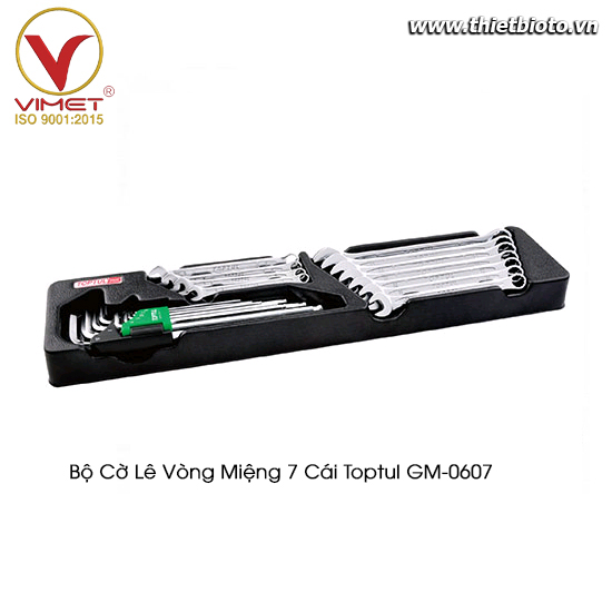 Bộ Cờ lê vòng miệng 6 chi tiết TOPTUL GM-0607