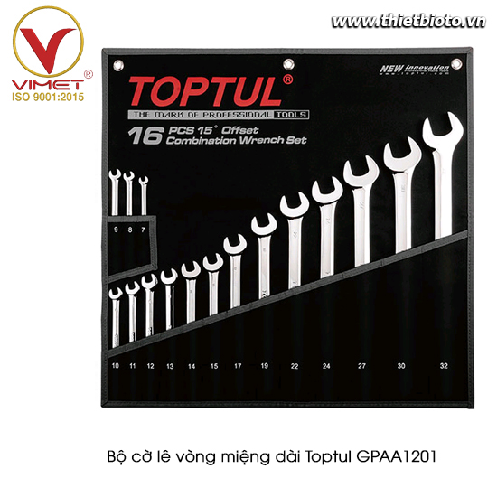 Bộ cờ lê vòng miệng TOPTUL GPAA1201