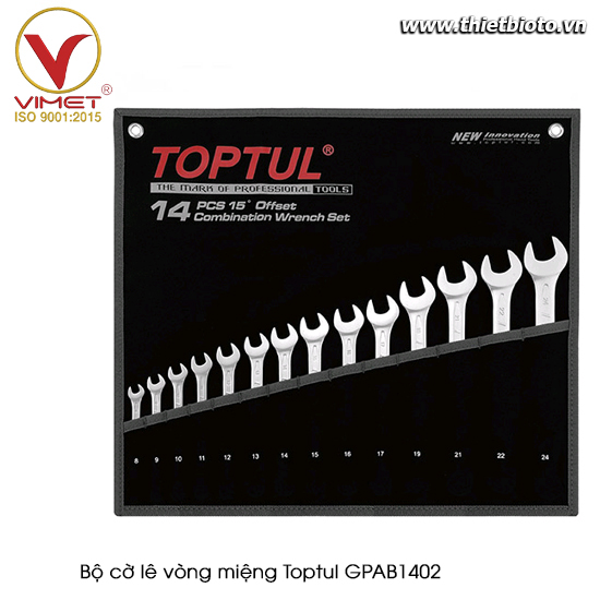 Bộ cờ lê vòng miệng TOPTUL GPAB1402