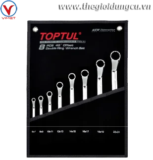 Bộ cờ lê 2 đầu vòng 45 độ TOPTUL GPAH0801
