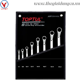 Bộ cờ lê 2 đầu vòng 45 độ TOPTUL GPAH0803