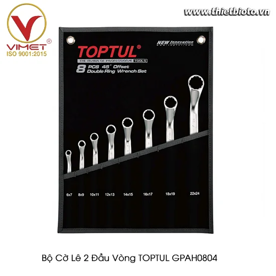 Bộ cờ lê 2 đầu vòng TOPTUL GPAH0804
