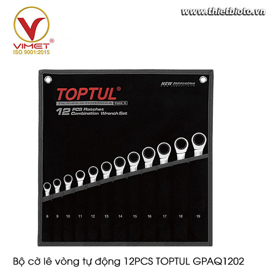 Bộ cờ lê vòng tự động 12PCS TOPTUL GPAQ1202