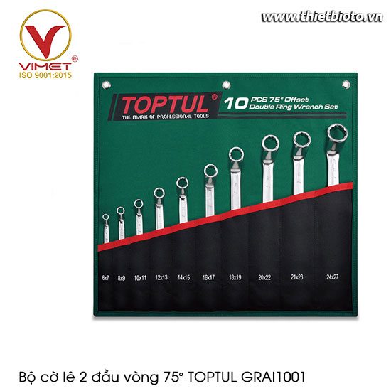 Bộ cờ lê 2 đầu vòng 75° TOPTUL GRAI1001