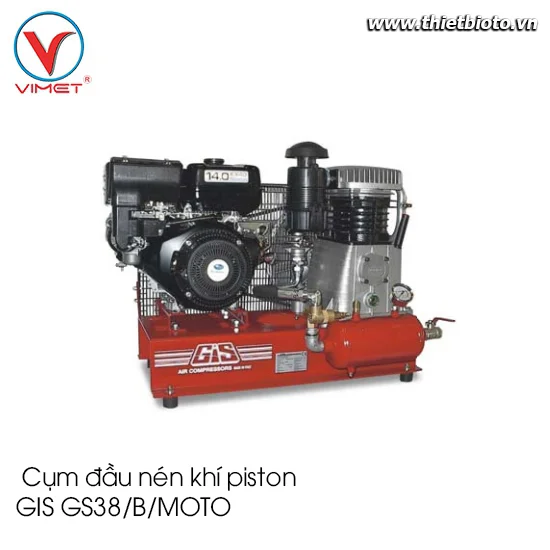 Cụm đầu nén khí piston truyền động động cơ xăng GIS