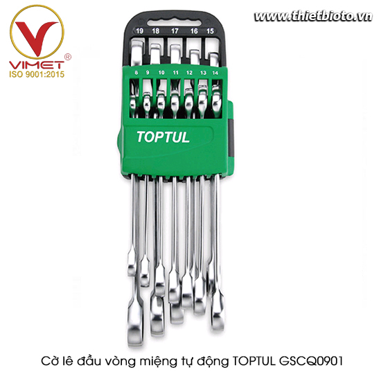 Bộ cờ lê vòng miệng TOPTUL GSCQ0901