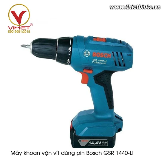 Máy khoan vặn vít dùng pin Bosch GSR 1440-LI