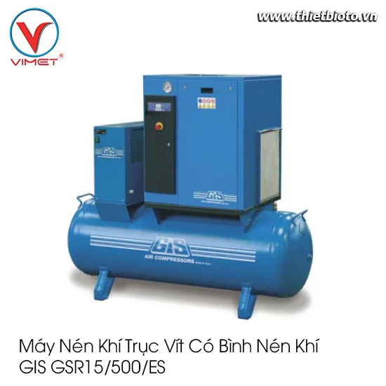 Máy Nén Khí Trục Vít Có Bình Nén Khí  Gis GSR15/500/ES