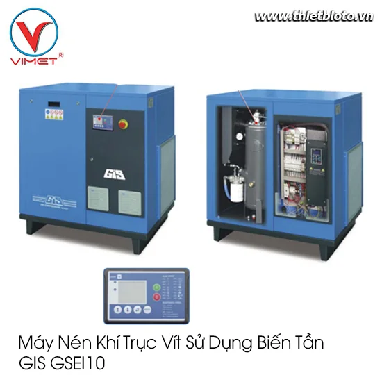 Máy nén khí trục vít inverter GIS 10 HP Gis GSRI10