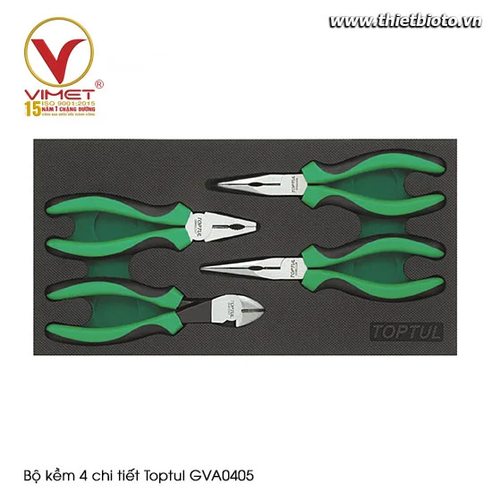 Bộ kềm 4 chi tiết Toptul GVA0405