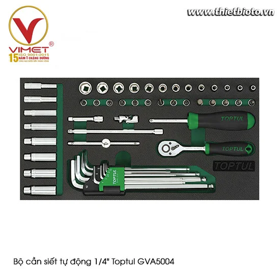 Bộ cần siết tự động 1/4" Toptul GVA5004