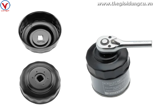 Cảo lọc dầu  76mm 8 cạnh TOPTUL JDAH7608