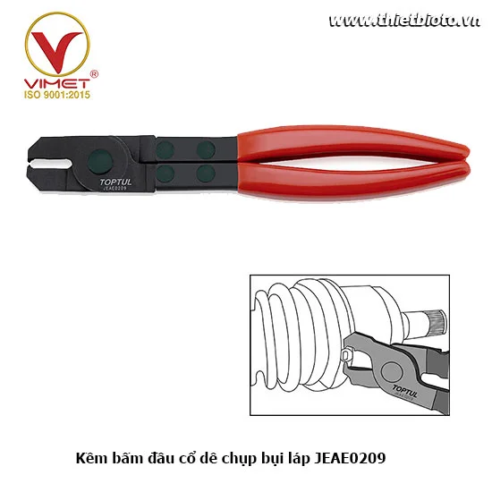 Kềm bấm đầu cổ dê chụp bụi láp JEAE0209
