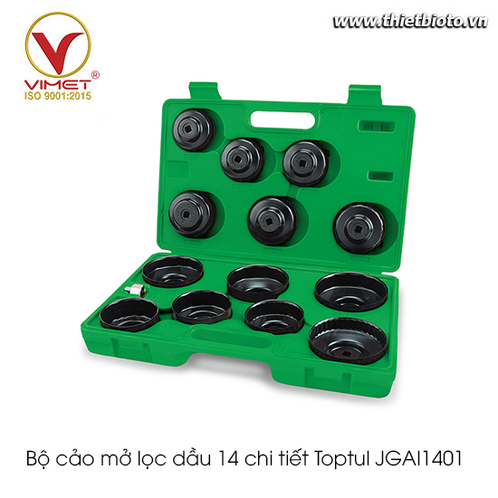 Bộ cảo mở lọc dầu 14 chi tiết Toptul JGAI1401