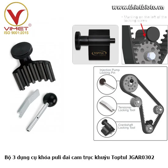 Dụng cụ khóa puly 3 chi tiết TOPTUL JGAR0302