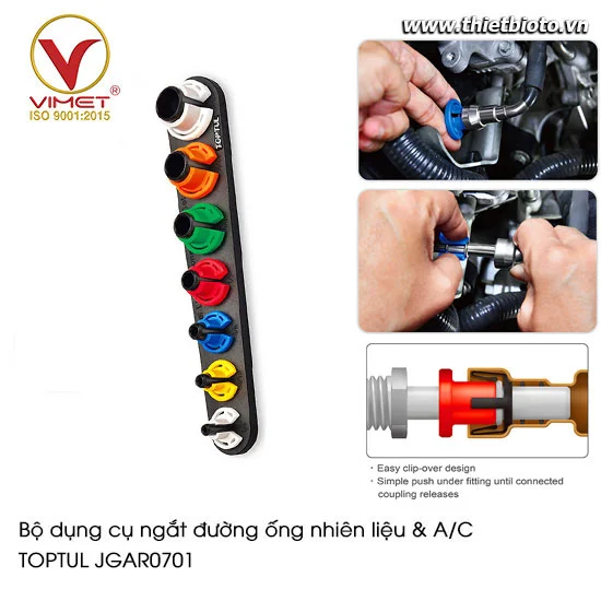 Bộ dụng cụ ngắt đường ống nhiên liệu & A/C TOPTUL JGAR0701