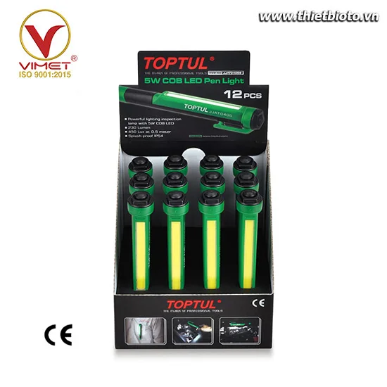 Bộ bút đèn LED 5W 12 chi tiếtTOPTUL JJAT0405S