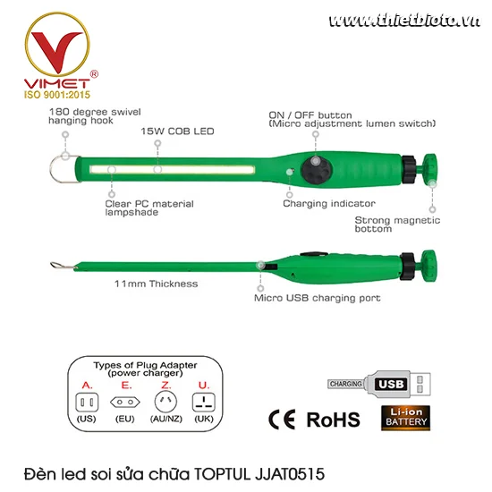 Đèn led soi sửa chữa TOPTUL JJAT0515