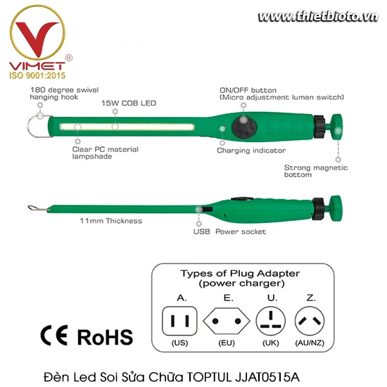 Đèn led soi sửa chữa TOPTUL JJAT0515A