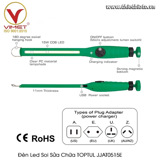 Đèn led soi sửa chữa TOPTUL JJAT0515E