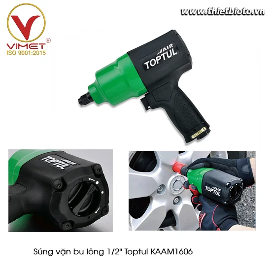 Súng vặn bu lông 1/2" Toptul KAAM1607