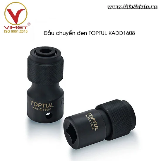 Đầu chuyển súng bắn bulong sang bắn vít đen TOPTUL KADD1608