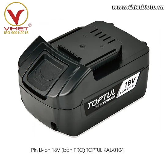 Pin Li-ion 18V (bản PRO) TOPTUL KAL-0104