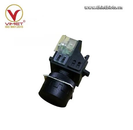 Công tắc nút nhấn màu đen KP5BRRFBK10S Phụ Kiện Heshbon HL-35F