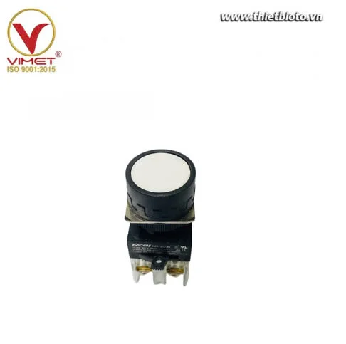 Công tắc nút nhấn màu trắng KP5BRRFW10S Phụ Kiện Heshbon HL-35F