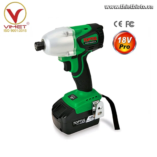 Máy bắt vít pin 1/4" (dòng PRO) TOPTUL KPB-0837