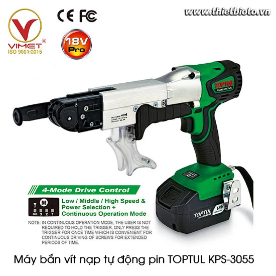 Máy bắn vít nạp tự động TOPTUL KPS-3055
