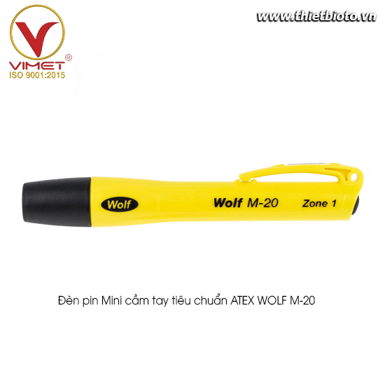 Đèn pin cầm tay an toàn tiêu chuẩn ATEX WOLF M-20