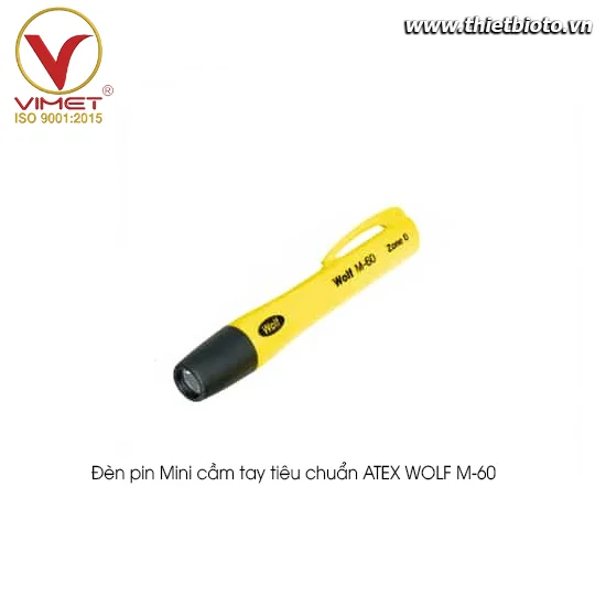 Đèn pin cầm tay an toàn tiêu chuẩn ATEX WOLF M-60