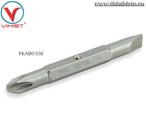 Mũi vít 2 đầu bake và dẹt 5/16" Toptul FKAB0308