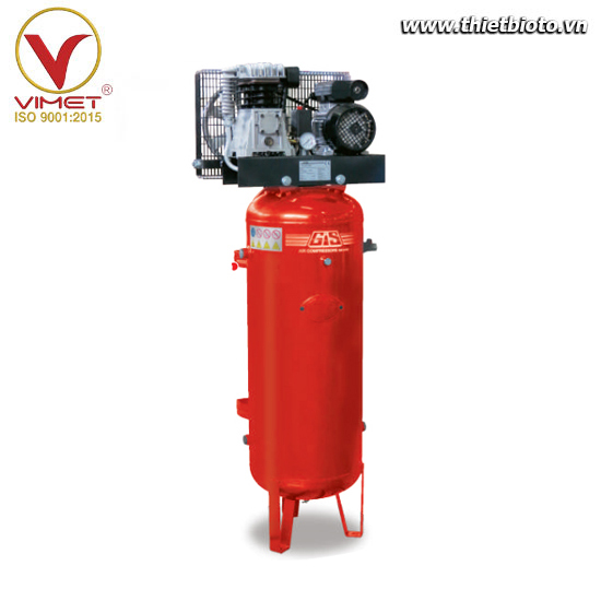 Máy nén khí piston truyền động dây đai GIS GS12/100/250/VER/M