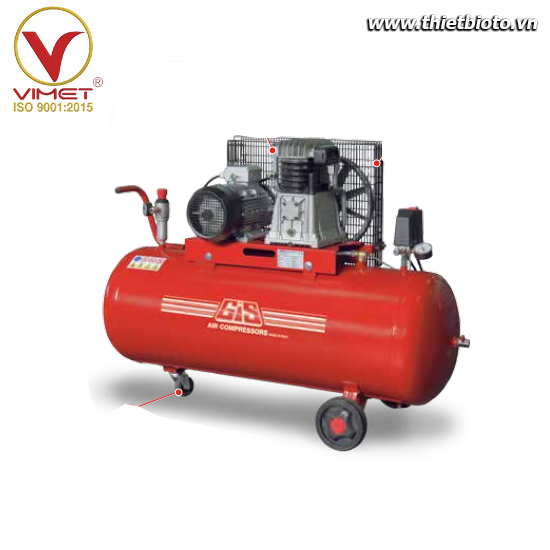 Máy nén khí piston truyền động dây đai GIS GS37/200/660/CAR/T