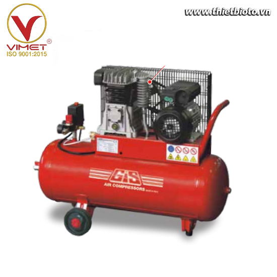 Máy nén khí piston truyền động dây đai GIS GS12/50/250/CAR/T